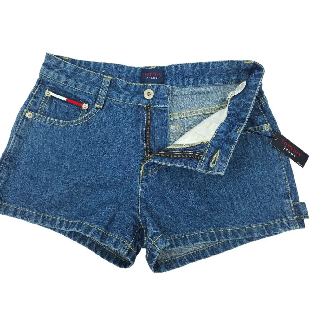 Tommy Jeans Denim Shorts Women Size 5 Mid Rise 2.25